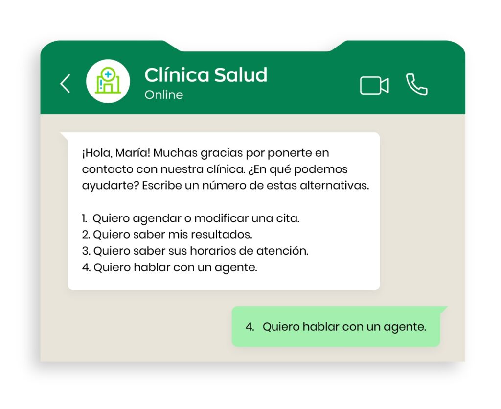 8 funciones de un chatbot para clínicas